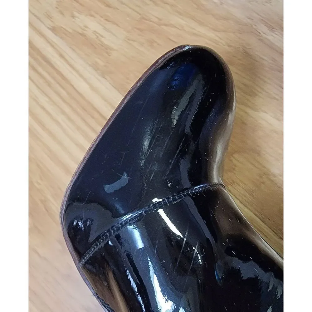 Tory Burch Patent Leather Ankle Booties 6